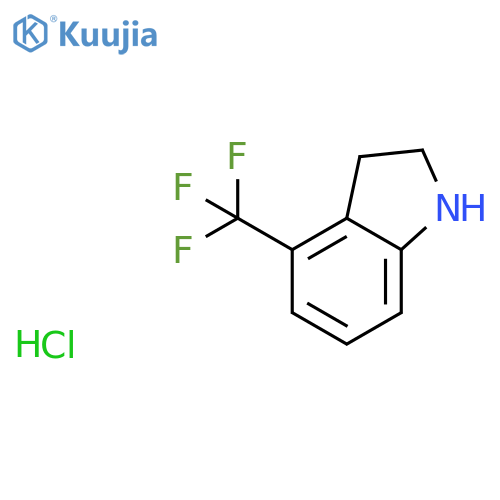 4-(Trifluoromethyl)-2,3-dihydro-1H-indole Hydrochloride structure