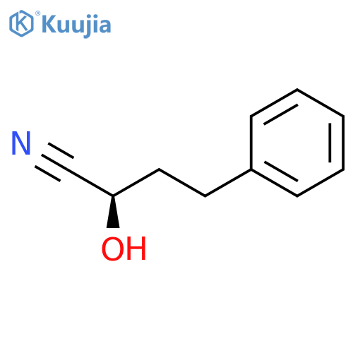 Benzenebutanenitrile, a-hydroxy-, (R)- structure
