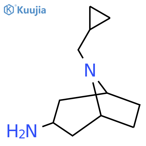 8-(cyclopropylmethyl)-8-azabicyclo3.2.1octan-3-amine structure