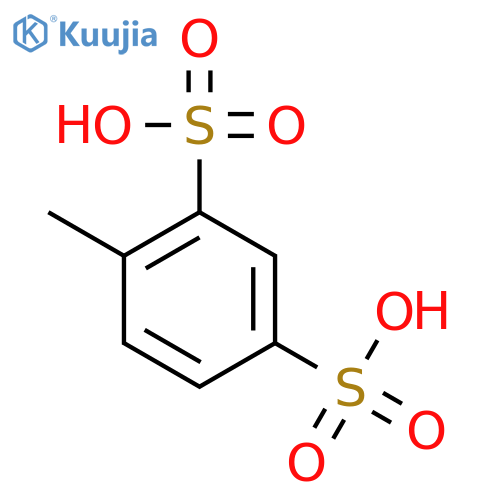 1,3-Benzenedisulfonicacid, 4-methyl- structure