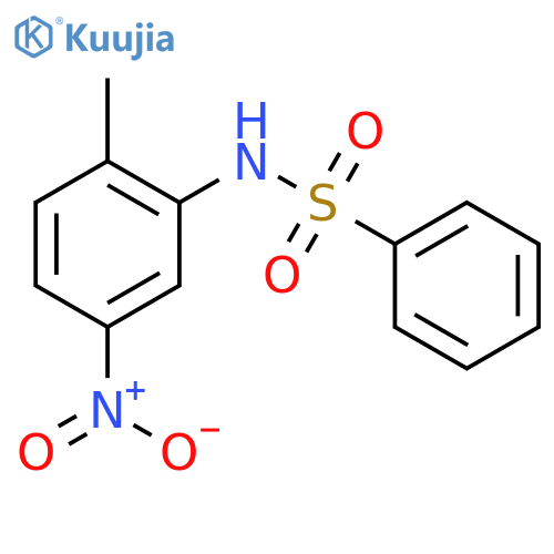 Benzenesulfonamide,N-(2-methyl-5-nitrophenyl)- structure