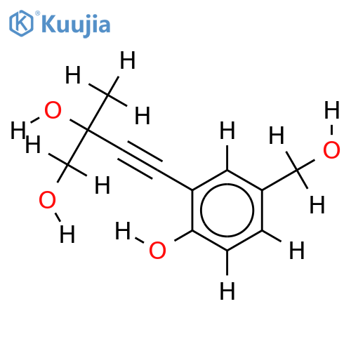1'-Alcohol-3-(3,4-Dihydroxy-3-methyl-1-butynyl)-4-hydroxybenzoic acid structure