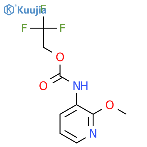 2,2,2-Trifluoroethyl N-(2-methoxypyridin-3-yl)carbamate structure