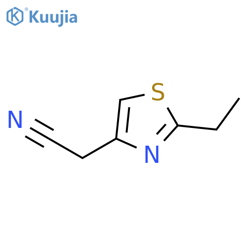 2-(2-ethyl-1,3-thiazol-4-yl)acetonitrile structure