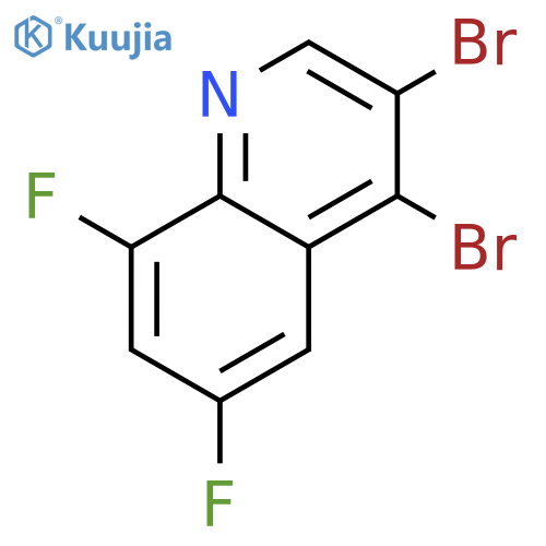 3,4-dibromo-6,8-difluoroquinoline structure
