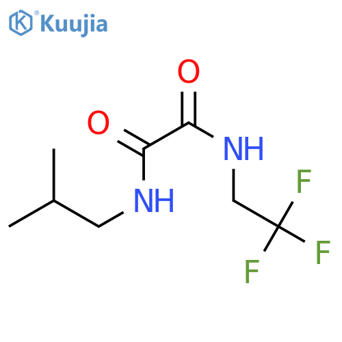 N-(2-methylpropyl)-N'-(2,2,2-trifluoroethyl)ethanediamide structure