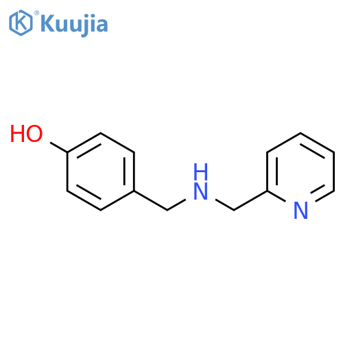 Phenol, 4-[[(2-pyridinylmethyl)amino]methyl]- structure