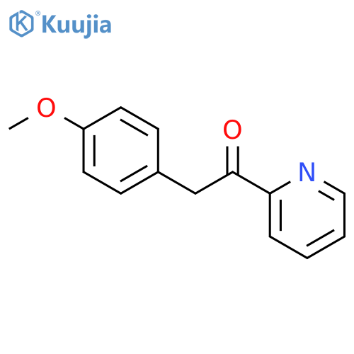 2-(4-methoxyphenyl)-1-pyridin-2-ylethanone structure
