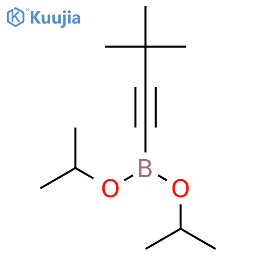 (2-tert-Butyl-1-ethynyl)diisopropoxyborane structure