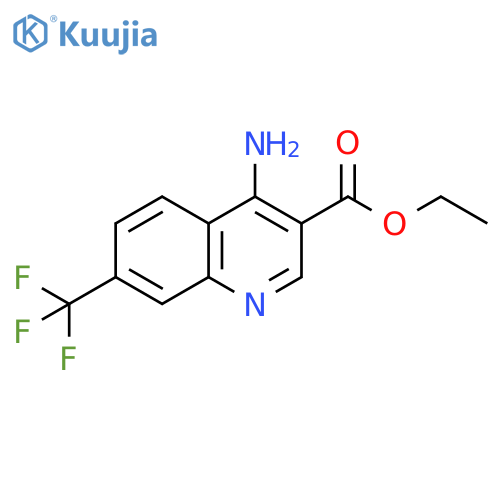 ethyl 4-amino-7-(trifluoromethyl)quinoline-3-carboxylate structure