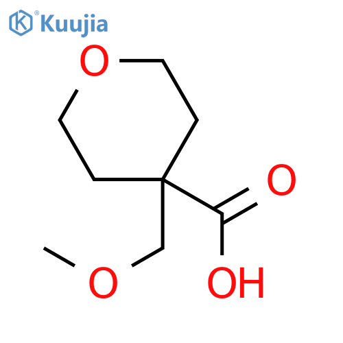 4-(methoxymethyl)oxane-4-carboxylic acid structure