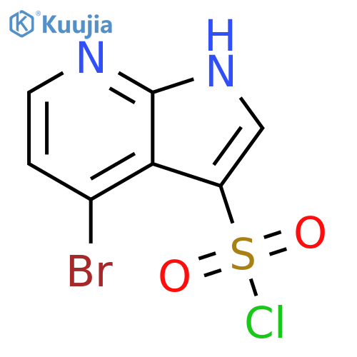 4-Bromo-1H-pyrrolo2,3-bpyridine-3-sulfonyl Chloride structure