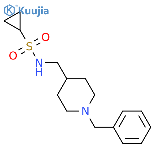 N-(1-benzylpiperidin-4-yl)methylcyclopropanesulfonamide structure