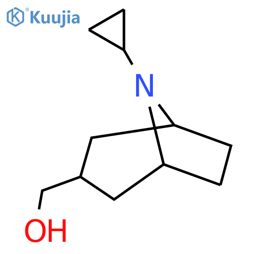 {8-cyclopropyl-8-azabicyclo3.2.1octan-3-yl}methanol structure