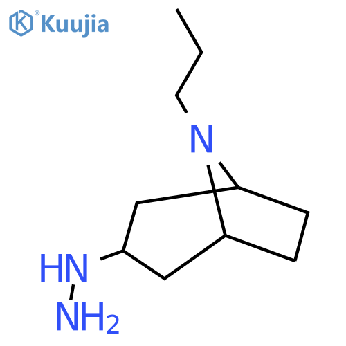 3-hydrazinyl-8-propyl-8-azabicyclo3.2.1octane structure