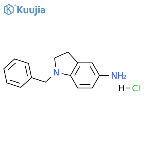 1-benzyl-2,3-dihydro-1H-indol-5-amine hydrochloride structure