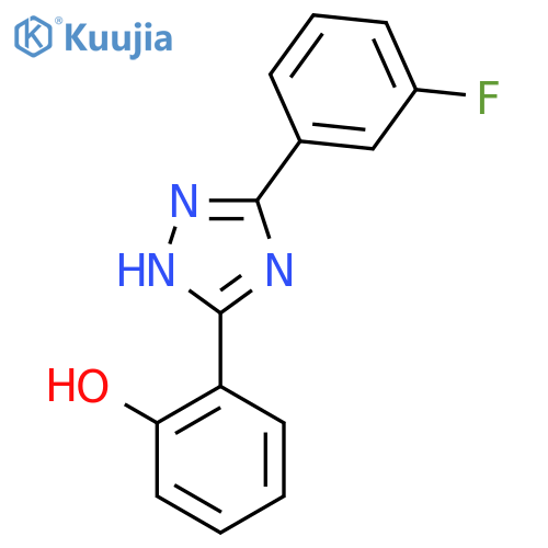 2-(5-(3-Fluorophenyl)-1H-1,2,4-triazol-3-yl)phenol structure