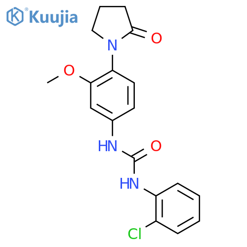 1-(2-chlorophenyl)-3-3-methoxy-4-(2-oxopyrrolidin-1-yl)phenylurea structure