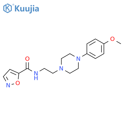N-{2-[4-(4-methoxyphenyl)piperazin-1-yl]ethyl}-1,2-oxazole-5-carboxamide structure