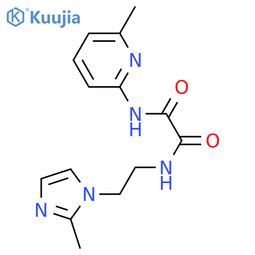 N-2-(2-methyl-1H-imidazol-1-yl)ethyl-N'-(6-methylpyridin-2-yl)ethanediamide structure