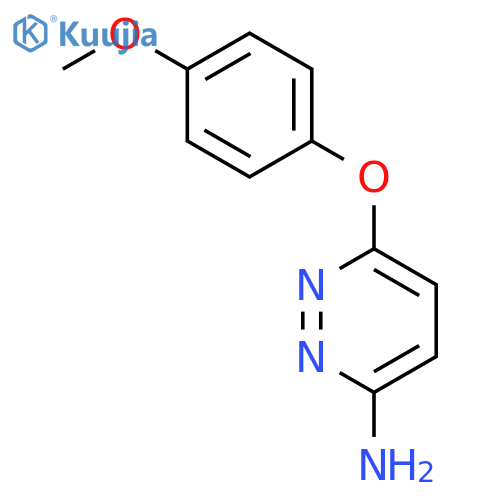 6-(4-Methoxyphenoxy)pyridazin-3-amine structure