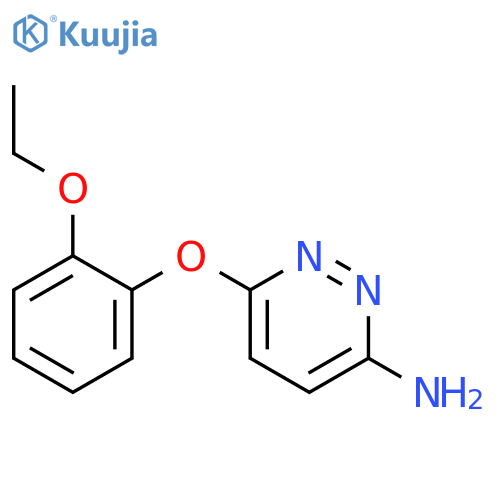 3-Pyridazinamine,6-(2-ethoxyphenoxy)- structure