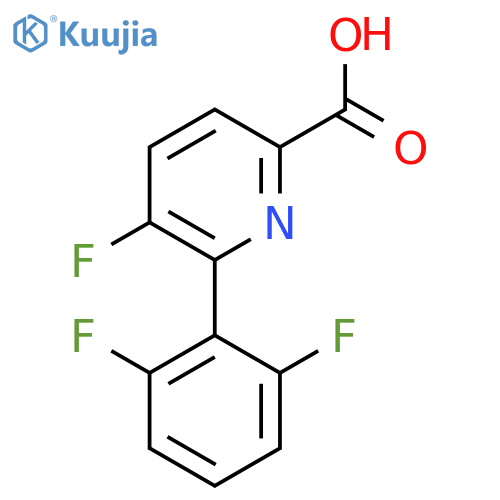 6-(2,6-difluorophenyl)-5-fluoropyridine-2-carboxylic acid structure