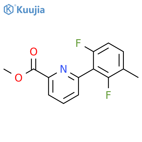 Methyl 6-(2,6-difluoro-3-methylphenyl)picolinate structure