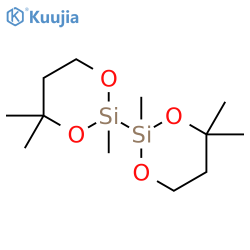 2,2'-Bi-1,3-dioxa-2-silacyclohexane, 2,2',4,4,4',4'-hexamethyl- structure