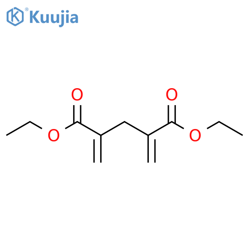 Pentanedioic acid, 2,4-bis(methylene)-, diethyl ester structure