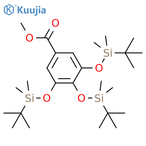 methyl 3,4,5-tris[(tert-butyldimethylsilyl)oxy]benzoate structure