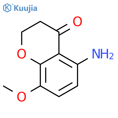 4H-1-Benzopyran-4-one, 5-amino-2,3-dihydro-8-methoxy- structure