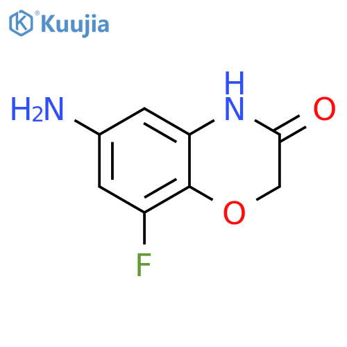 6-Amino-8-fluoro-2H-1,4-benzoxazin-3(4H)-one hydrochloride structure