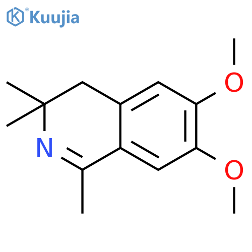 Isoquinoline, 3,4-dihydro-6,7-dimethoxy-1,3,3-trimethyl- structure