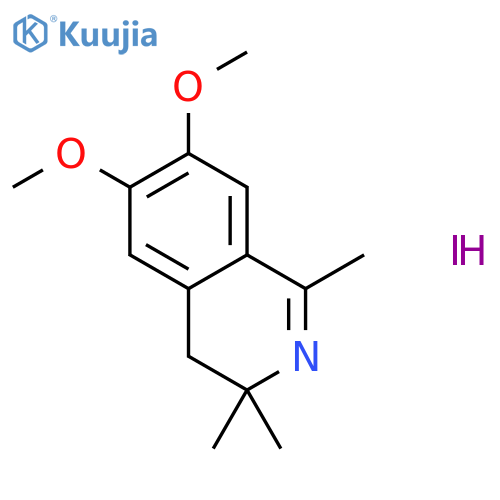 Isoquinoline,3,4-dihydro-6,7-dimethoxy-1,3,3-trimethyl-, hydriodide (1:1) structure