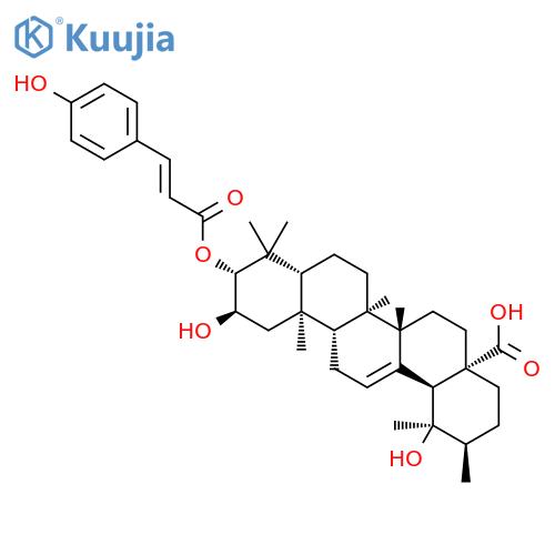 Urs-12-en-28-oic acid,2,19-dihydroxy-3-[[(2E)-3-(4-hydroxyphenyl)-1-oxo-2-propenyl]oxy]-,(2a,3b)- structure