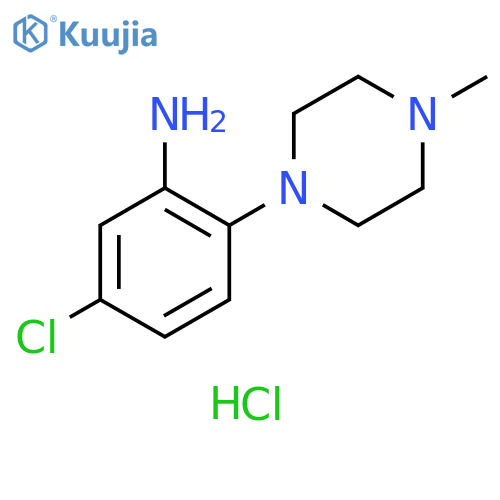 5-chloro-2-(4-methylpiperazin-1-yl)aniline dihydrochloride structure