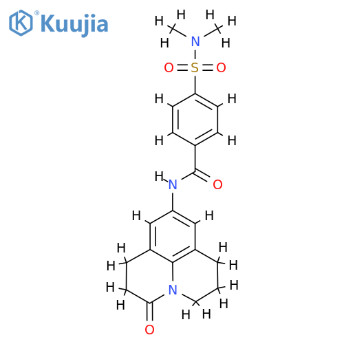 4-(dimethylsulfamoyl)-N-{12-oxo-1-azatricyclo7.3.1.0^{5,13}trideca-5,7,9(13)-trien-7-yl}benzamide structure