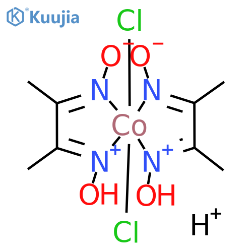 Hydrogen dichlorobis(dimethylglyoximato)cobaltate(1-) structure