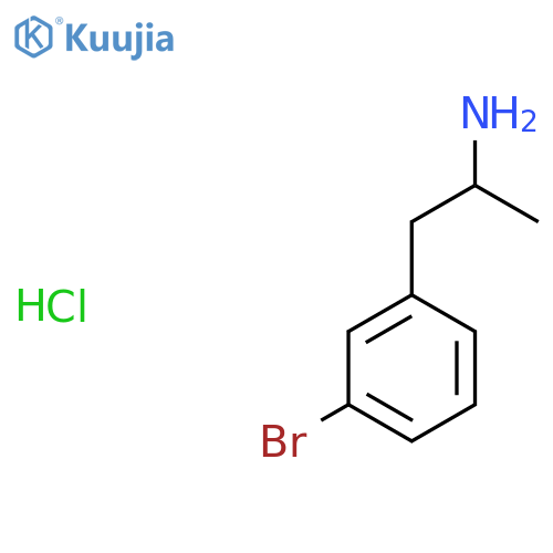 1-(3-Bromophenyl)propan-2-amine hydrochloride structure