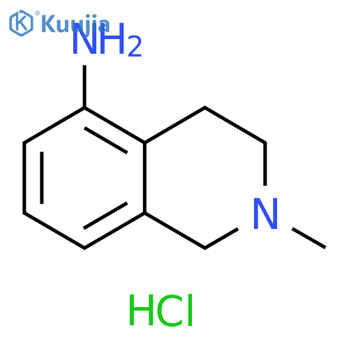 2-methyl-1,2,3,4-tetrahydroisoquinolin-5-amine dihydrochloride structure