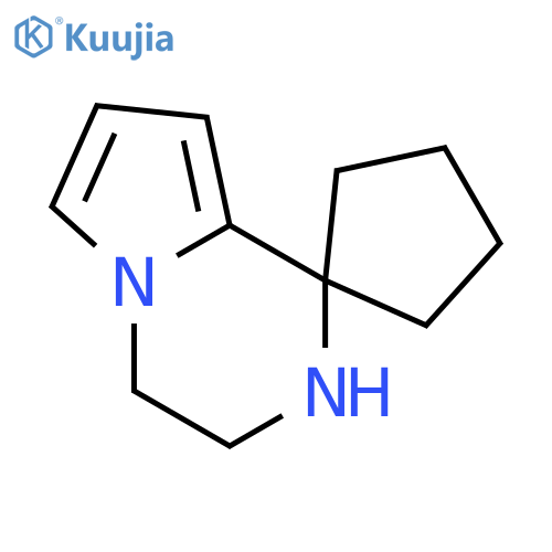 3',4'-Dihydro-2'H-spirocyclopentane-1,1'-pyrrolo1,2-apyrazine structure