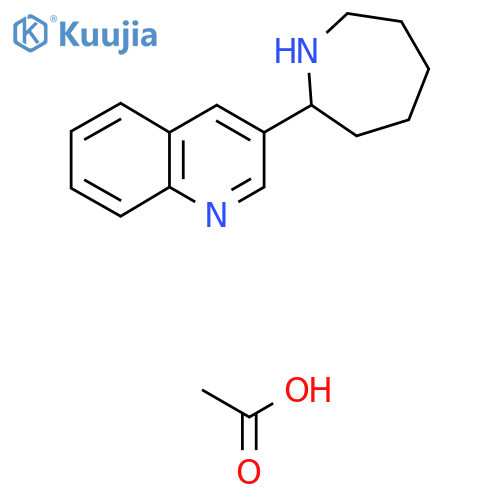 3-Azepan-2-yl-quinoline monoacetate structure