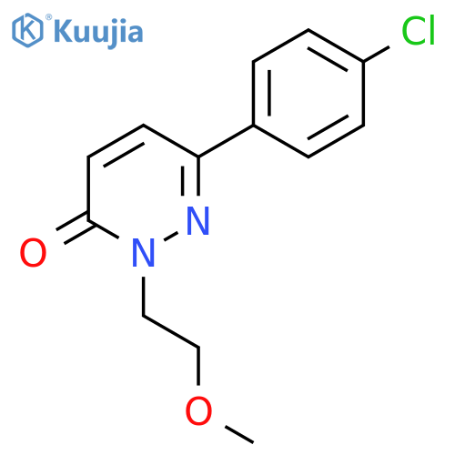 6-(4-chlorophenyl)-2-(2-methoxyethyl)-2,3-dihydropyridazin-3-one structure