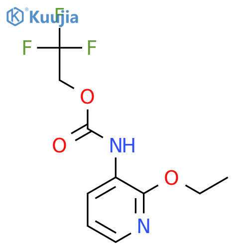 Carbamic acid, N-(2-ethoxy-3-pyridinyl)-, 2,2,2-trifluoroethyl ester structure