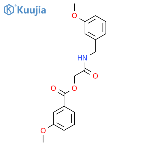 {[(3-methoxyphenyl)methyl]carbamoyl}methyl 3-methoxybenzoate structure