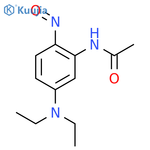 Acetamide, N-[5-(diethylamino)-2-nitrosophenyl]- structure