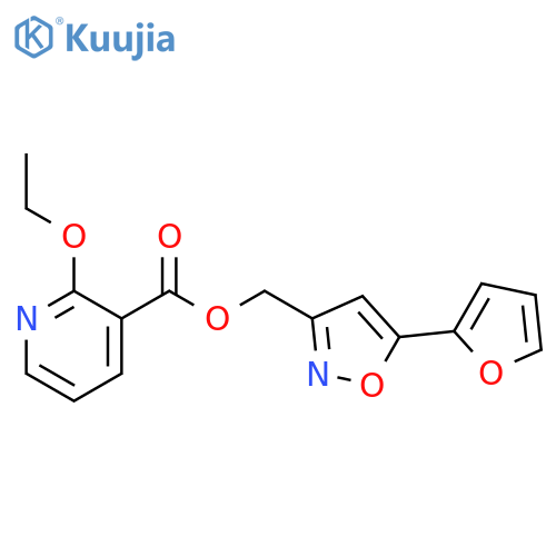 5-(furan-2-yl)-1,2-oxazol-3-ylmethyl 2-ethoxypyridine-3-carboxylate structure