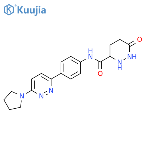 6-oxo-N-{4-[6-(pyrrolidin-1-yl)pyridazin-3-yl]phenyl}-1,6-dihydropyridazine-3-carboxamide structure