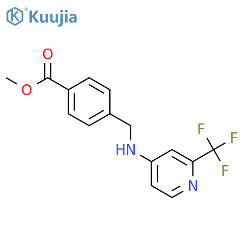 Methyl 4-(((2-(trifluoromethyl)pyridin-4-yl)amino)methyl)benzoate structure